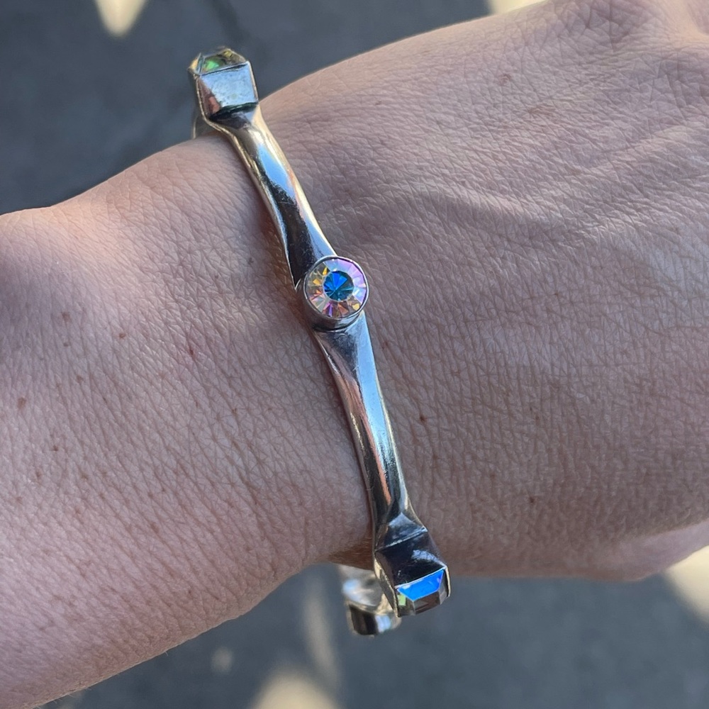 Silver Vintage Designer Bangle - Picture 4 of 4